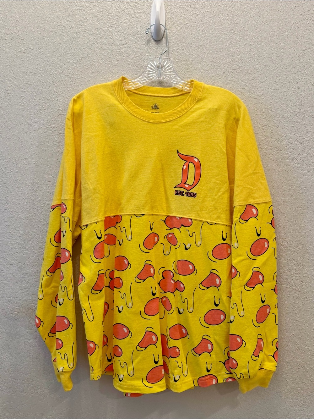 Disney Parks Disneyland Pizza Spirit Jersey Mickey Pepperoni Yellow Size M